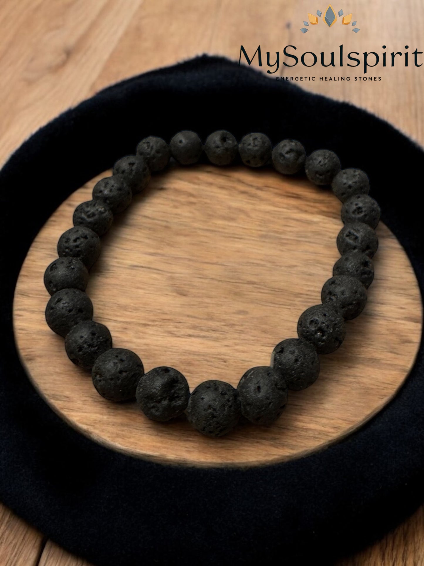 LAVA Armband 8 mm Perlen