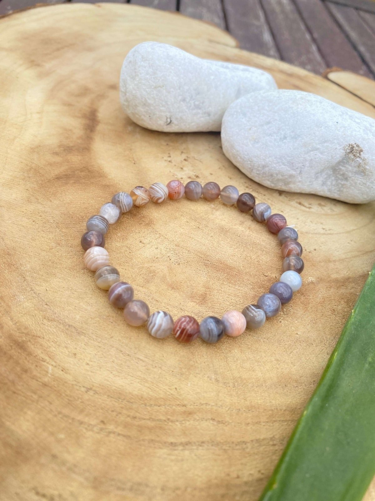 BOTSWANA ACHAT Armband 6mm - Perlenarmband