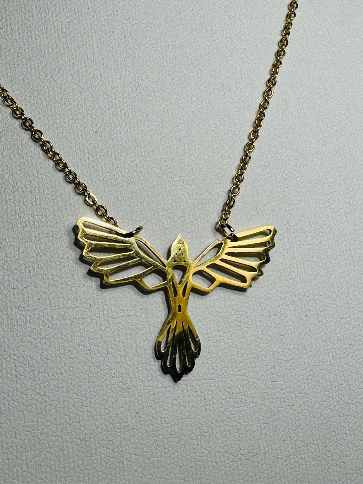 Edelstahlkette Gold mit Adler 49 cm -