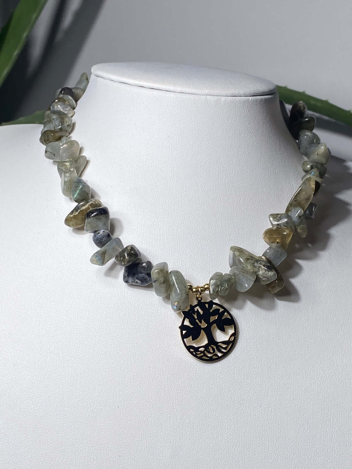 LABRADORIT Halskette mit Charm -