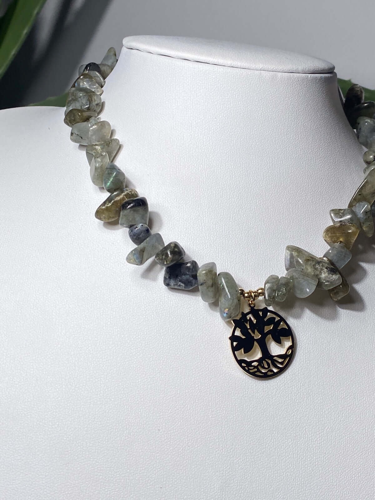 LABRADORIT Halskette mit Charm -