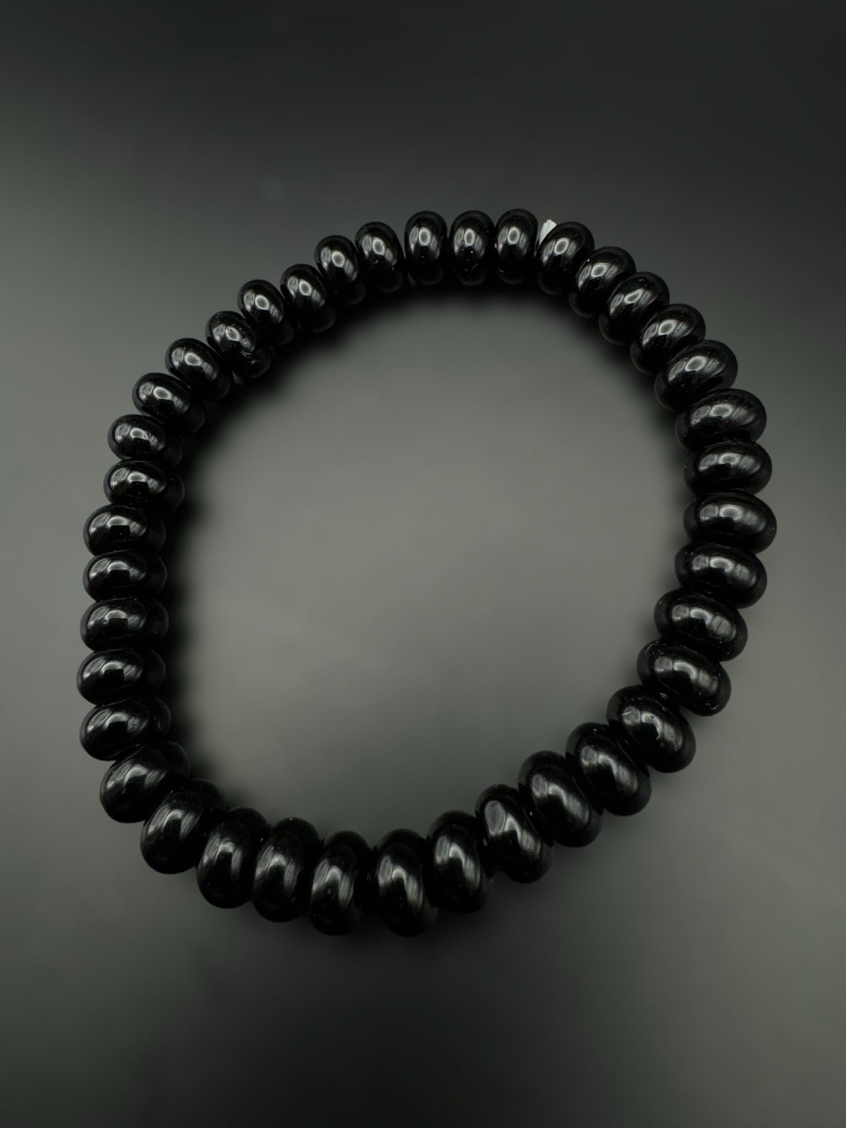 ONYX Button - Armband 17 cm - Perlenarmband