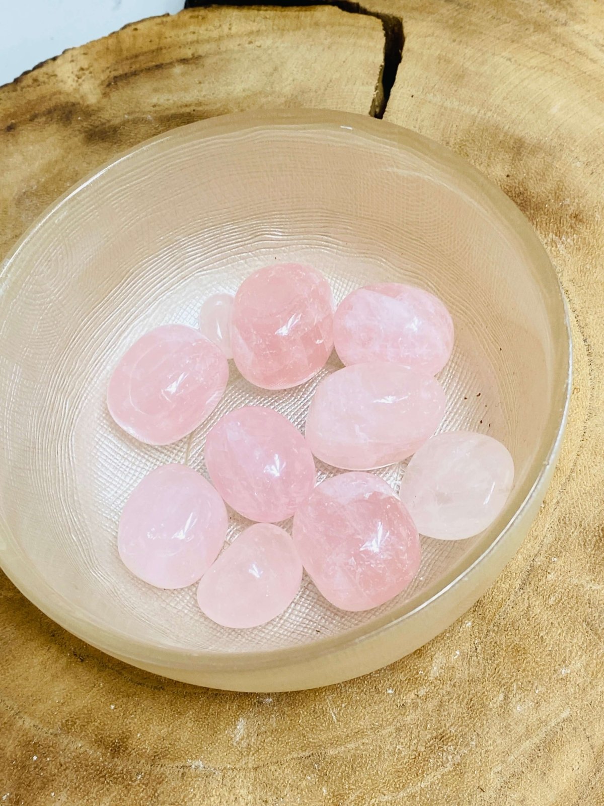 ROSENQUARZ Trommelsteine ca. 100 Gramm - Trommelsteine