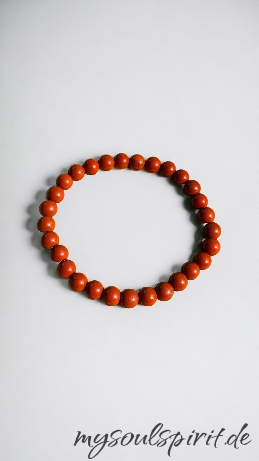 Rotes JASPIS Armband 6 mm - Perlenarmband