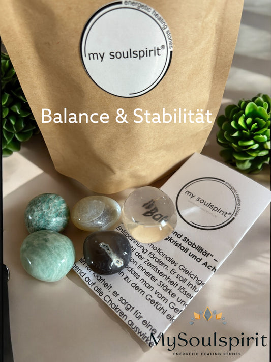 Balance & Stabilität - Trommelstein Set