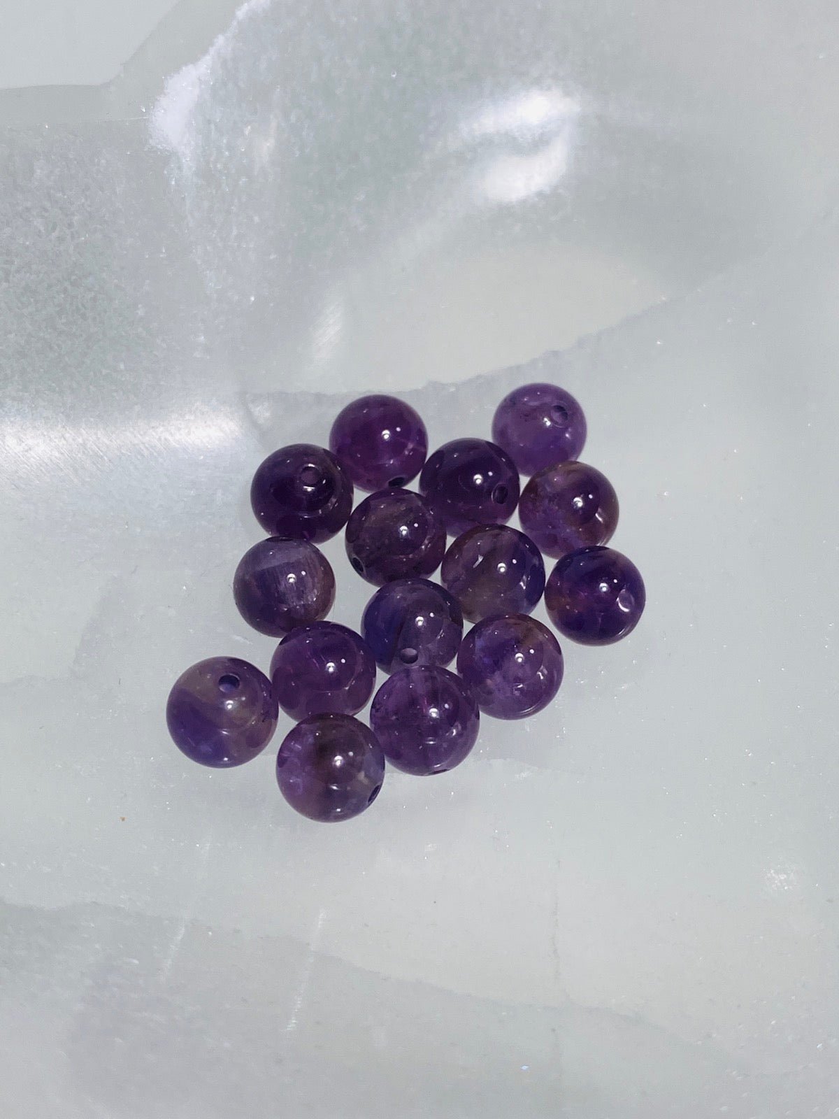 AMETHYST Perlen 6 mm - 10 Stück - Perlen