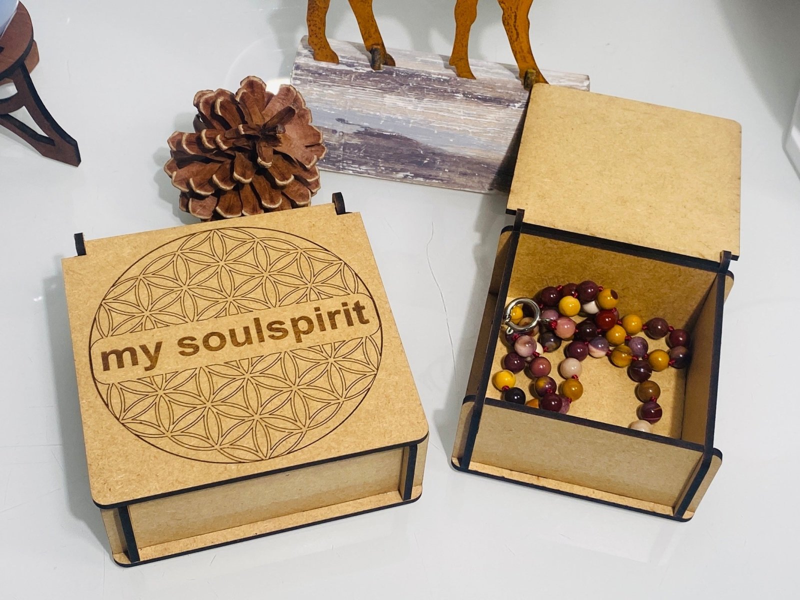 Aufbewahrungsbox von mysoulspirit für Edelsteine und Schmuck - Aufbewahrungsbox