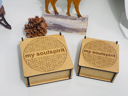 Aufbewahrungsbox von mysoulspirit für Heilsteine und Schmuck