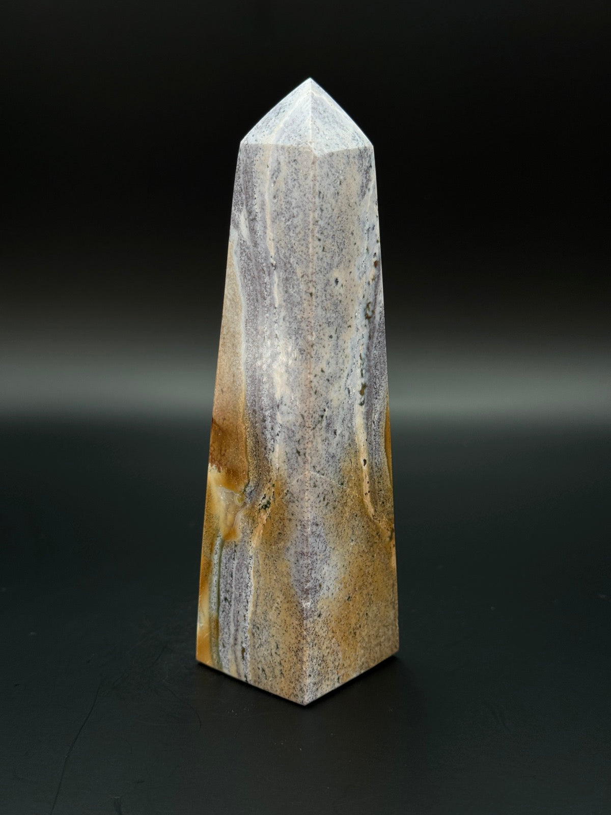 Ozean Jaspis Obelisk 12,7 cm 230 Gramm