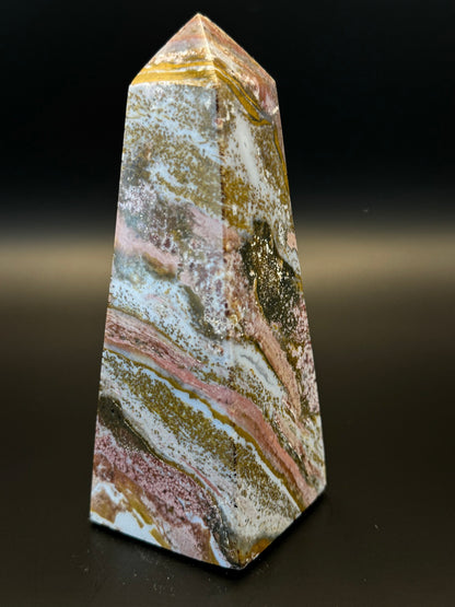 Ozean Jaspis Obelisk 11,9 cm 344 Gramm