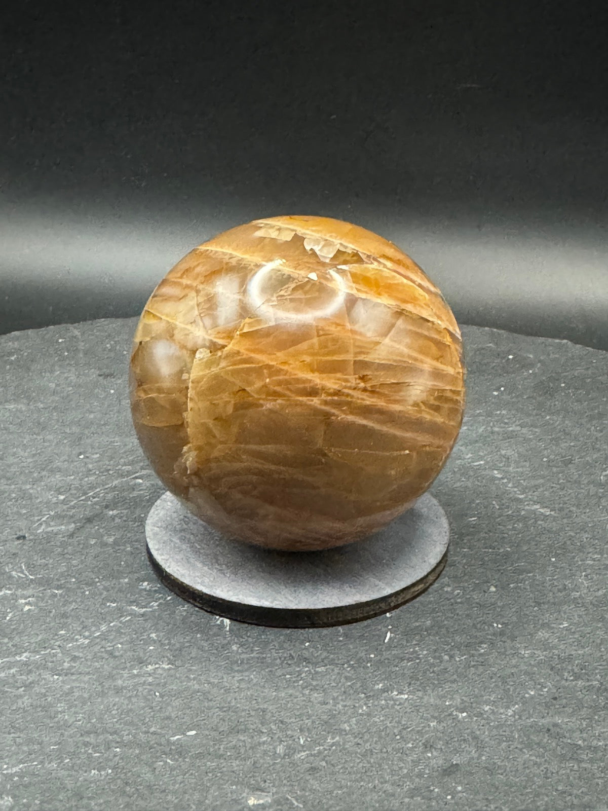 Mondstein Kugel 6,3 cm (Unikat)