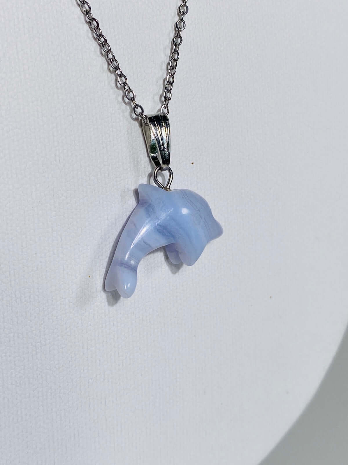 Blauer CHALCEDON Anhänger "Schildköte"